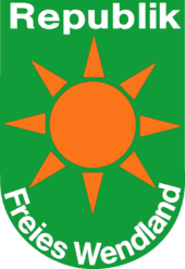 Das Wappen der Republik Freies Wendland