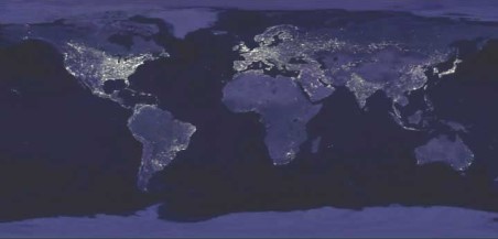 Die Erde bei Nacht: Die Städte leuchten ins All