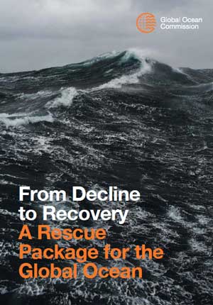 Abbildung der Titelseite des Global Ocean Commission Report 2014