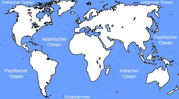 Die Ozeane der Erde